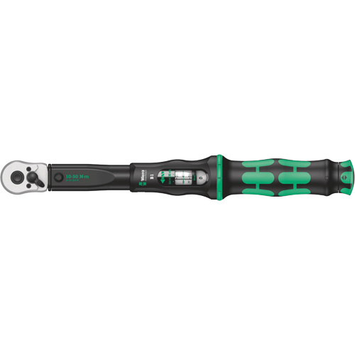 Click-Torque B Torque Wrench with Reversible Ratchet, Click, 3/8" Square Drive, 10 - 50 Nm Fastek
