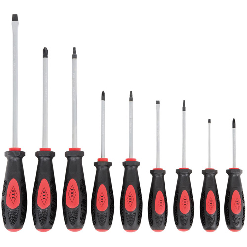IESD-9S Ergonomic Screwdriver Set, 9 Pcs., Magnetic Fastek
