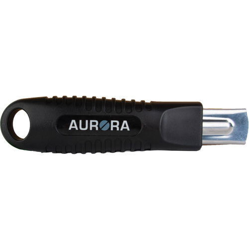 Couteau de s&eacute;curit&eacute; r&eacute;tractable standard, Acier inoxydable, Prise en Caoutchouc Fastek