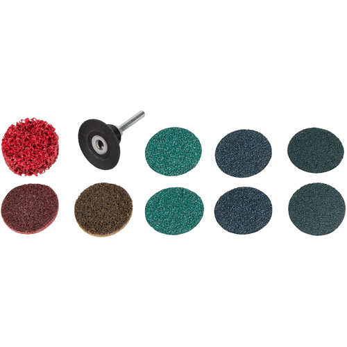 10-Piece 2" Quick Change Disc Kit Fastek