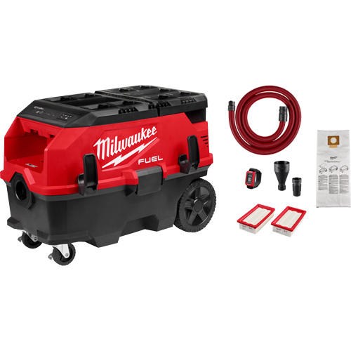 Extracteur de poussi&egrave;re de 9 gallons &agrave; deux batteries avec VACLINK M18 FUEL PACKOUT , 27-3/4" x 16-3/4" x 19" Fastek