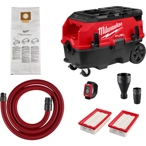 M18 FUEL 9 Gallon Dual Battery Dust Extractor with PACKOUT Compatibility and VACLINK Kit, 27-3/4" x 19" Fastek