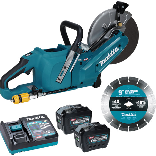 40Vmax XGT Brushless Power Cutter with 8.0Ah Batteries Kit, 9", 40 V Fastek