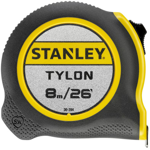 Tylon Tape Measure, 26'/8 m, Imperial & Metric Graduations Fastek