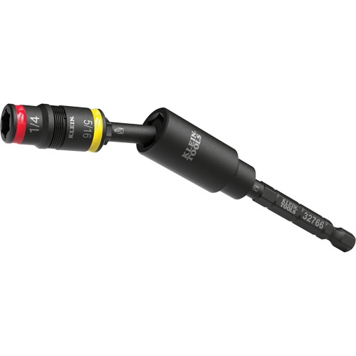 Impact Flip Socket With Swivel Adapter, Hex, 1/4" Drive, 3 Pcs Fastek