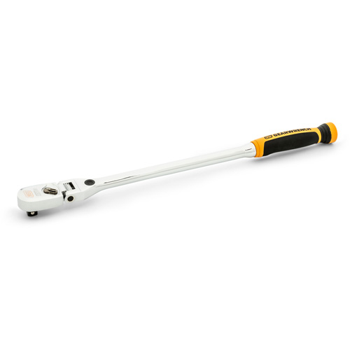 Cl&eacute; &agrave; cliquet &agrave; t&ecirc;te flexible verrouillable 120XP avec poign&eacute;e double mat&eacute;riau Fastek