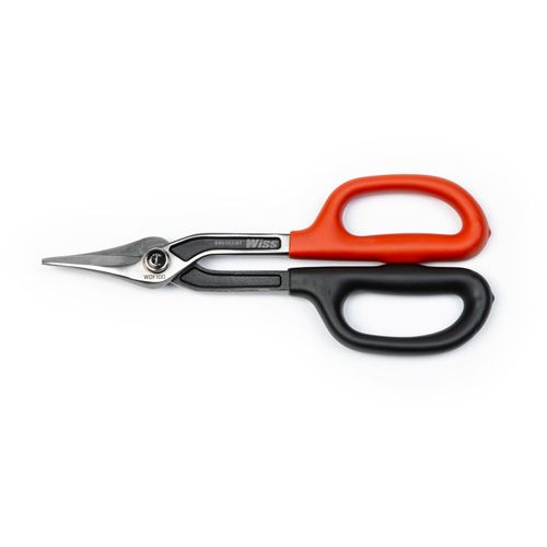 Duckbill Pattern Tinner Snips, 2" Cut Length, Straight Cut Fastek