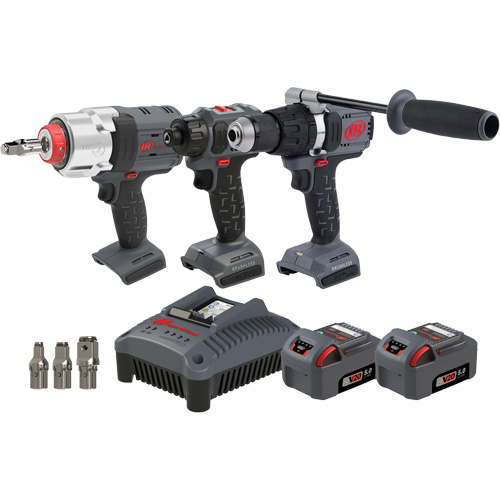 Screwdriver, Hammer Drill & Impact Driver Combo Tool Kit, Lithium-Ion, 20 V Fastek