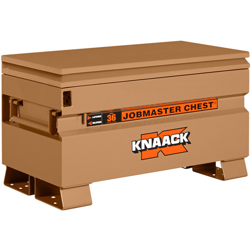 Model 36 Jobsite Chest with Padlock, 36" x 19" x 21-1/2", Steel, Tan Fastek