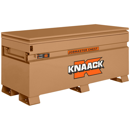 Model 60 Jobsite Chest with Padlock, 60" x 24" x 28-1/2", Steel, Tan Fastek