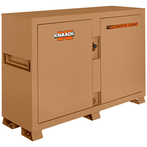 Model 129 Bin Storage Cabinet with Padlock, Steel, 48 Cubic Feet, Tan Fastek