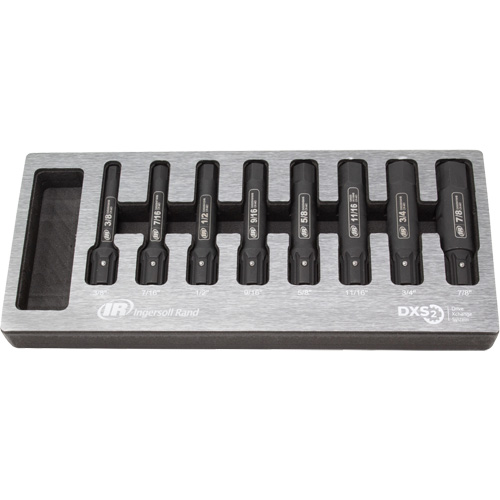 SAE Bit Impact Socket Set, Hex, 8 Pcs Fastek