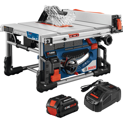 PROFACTOR 18V 8-1/4 In. Portable Table Saw Kit, 18 V, 5500 RPM Fastek