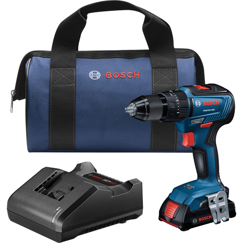 EC Brushless 1/2 In. Hammer Drill/Driver Kit, 1/2" Chuck, 18 V Fastek
