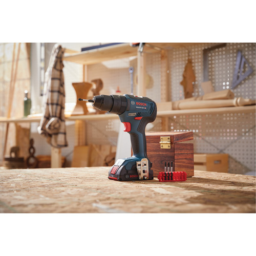 EC Brushless 1/2 In. Hammer Drill/Driver Kit, 1/2" Chuck, 18 V Fastek