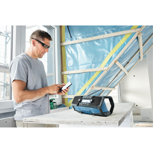 Radio de chantier compacte avec Bluetooth 5.0, Lithium-ion, 18 V Fastek