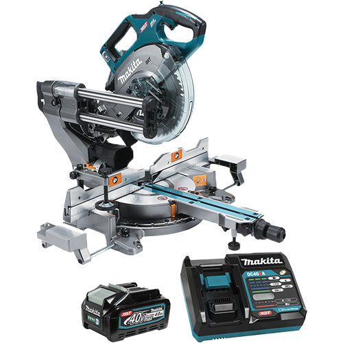 XGT Brushless Dual Compound Mitre Saw with AWS Fastek
