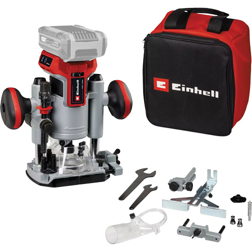 Professional Cordless Compact Router with Fixed Base & Plunge Base (Tool Only) Fastek