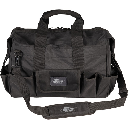 Phantom Collection 18" Contractor's Tool Bag, Ballistic Polyester, 25 Pockets, Black Fastek