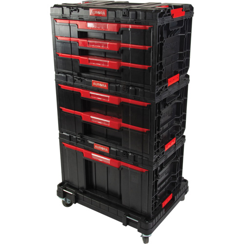 Socle roulant Arx avec jeu de roulettes pivotantes 4 mcx, 23-1/10" x 15" x 22-1/2", Noir Fastek