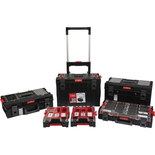 Jeu de base pour coffre &agrave; outils roulant Arx 5 mcx, 25-1/5" x 19" x 54-3/5", Noir Fastek