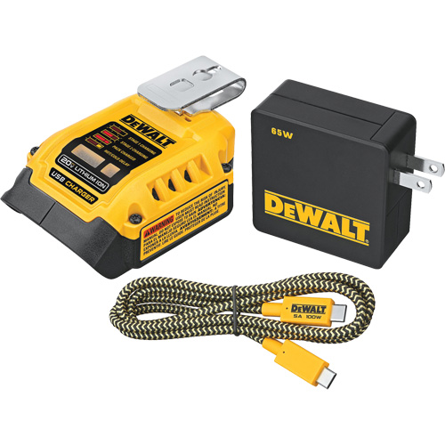Trousse de recharge USB MAX*/FLEXVOLT 5 A, 20 V, Lithium-ion Fastek