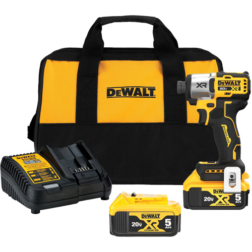 MAX* XR&reg; 3-Speed Impact Driver Kit, 1/4", 1825 in-lbs Max. Torque, 20 V, Lithium-Ion Fastek