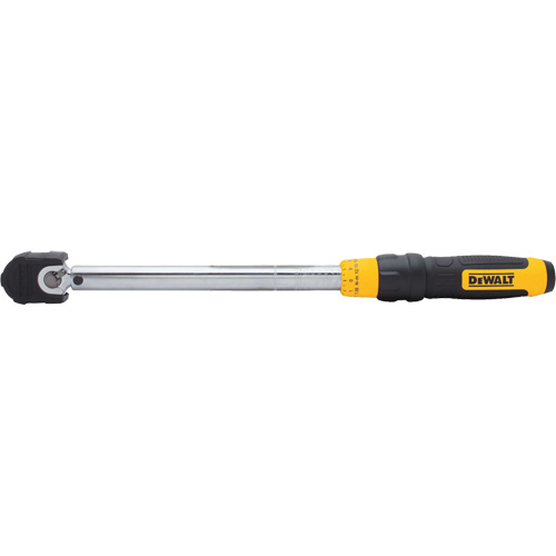 Cl&eacute; dynamom&eacute;trique &agrave; microm&egrave;tre, &agrave; cliquer, Entraînement 3/8" carr&eacute;, 20 - 100 lb-pi/27,11-135. 58 N.m Fastek