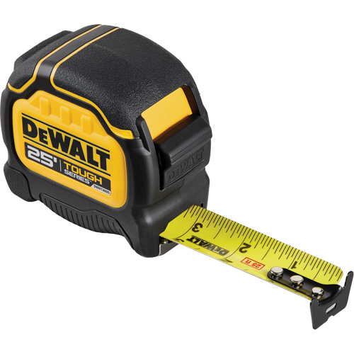 TOUGHSERIES Tape Measure, 25', Imperial Graduations Fastek