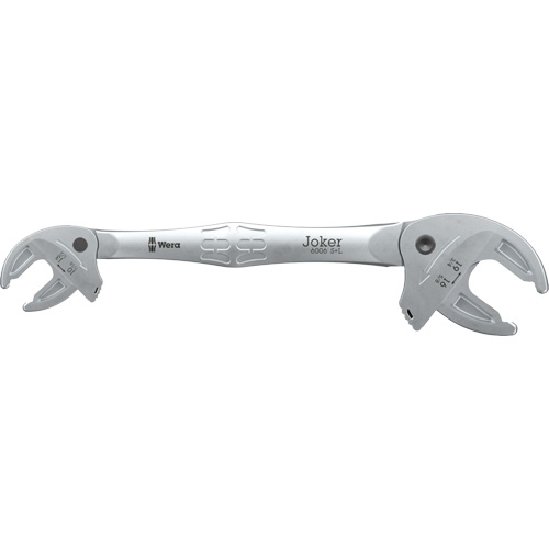 Joker S/L Self-Setting Double Open-End Spanner, 7/16" x 3/4", Plain Fastek