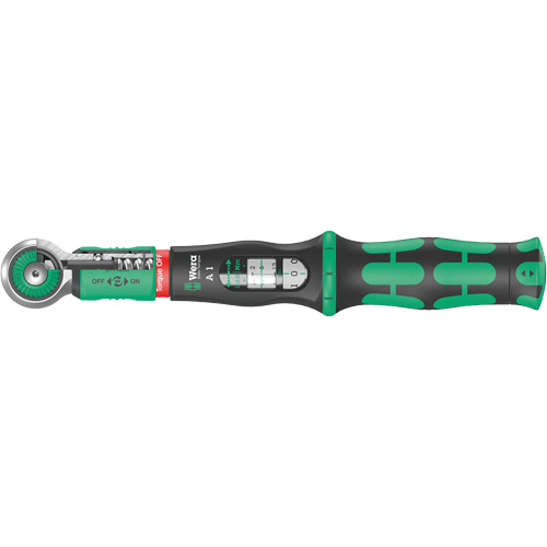 Safe-Torque A 1 Torque Wrench, Click, 1/4" Square Drive, 2 - 9 lbf. Ft Fastek