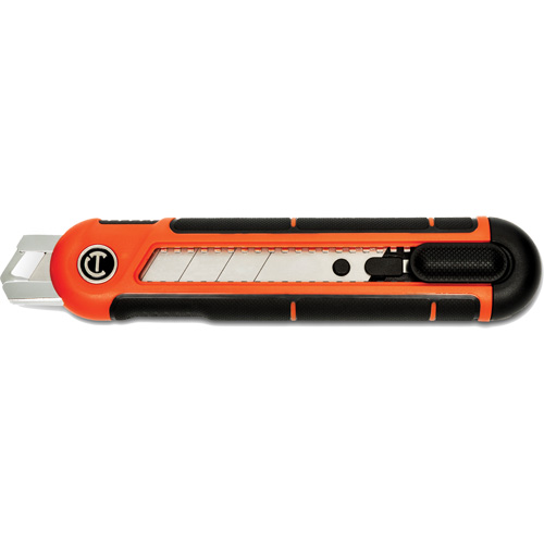 25mm Snap Off Blade Retractable Knife, Steel, Plastic Handle Fastek