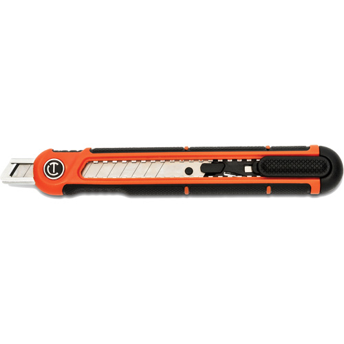 9mm Snap Off Blade Retractable Knife, Steel, Plastic Handle Fastek