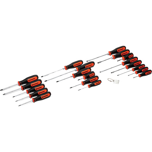 Jeu de tournevis &agrave; double mat&eacute;riaux, 20 mcx. Fastek