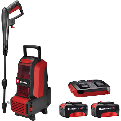 Laveuse &agrave; haute pression sans fil avec batterie 4 Ah PXC et ensemble de d&eacute;part de chargeur, &agrave; pile, 1522 psi, 1,23 gal./min Fastek