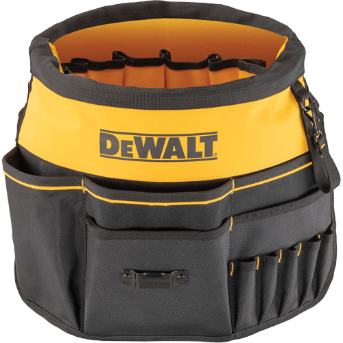 Bucket Tool Organizer, 19-3/4" L x 2" W x 19-5/8" H, Black/Yellow Fastek