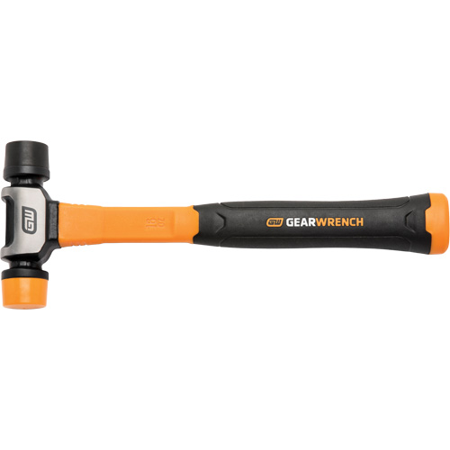 Soft Face Hammer, 16 oz. Head Weight, Plain Face, Solid Steel Handle, 12-1/4" L Fastek