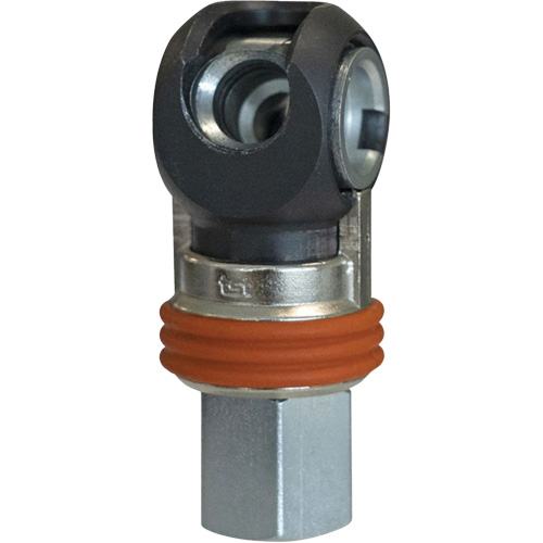 TOPQUIK SC Industrial Swing Quick Coupler, Nickel-Plated Steel, 3/8", Female NPT, 360 PSI Fastek