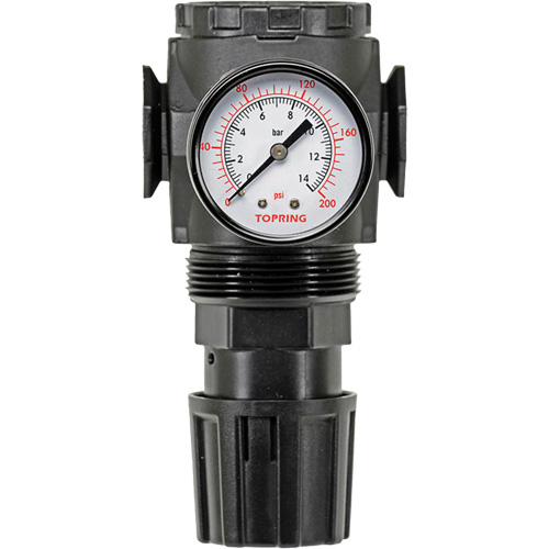 MODULAIR 300 Zinc Diaphragm Regulator, 3/8" NPT, 300 psi Max. PSI, In Line/Modular Fastek