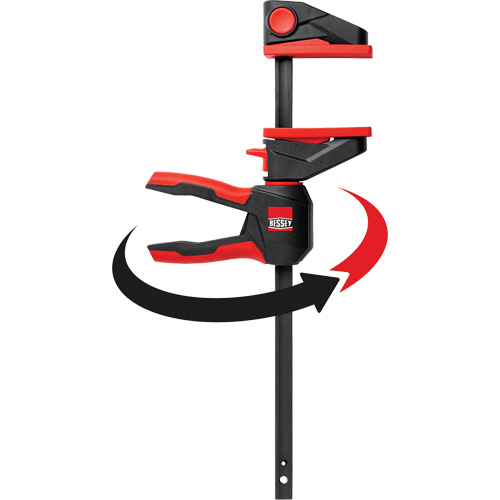 One-Hand Bar Trigger Clamps with 360° Rotating Handle, 4-1/2" (114.3 mm) Fastek