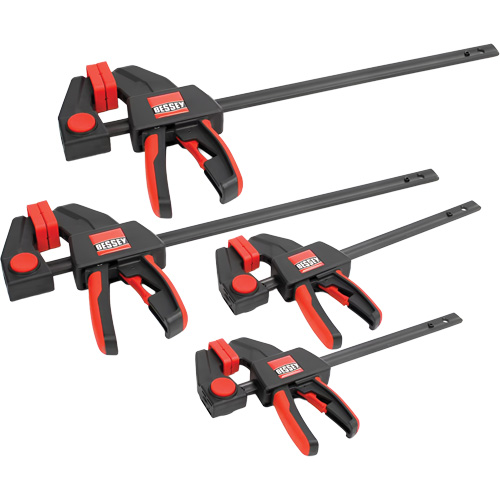 4-Piece Medium & Large Trigger Clamps Set, 12" (304.8 mm)/6" (152.4 mm) Fastek
