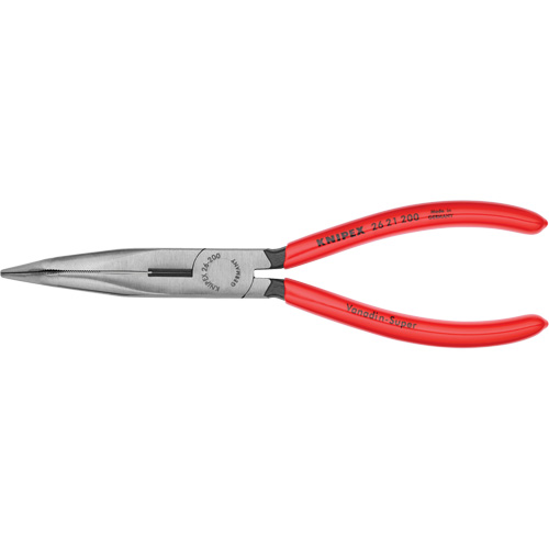 Pince &agrave; bec long coud&eacute; 40° avec coupe-fil, 8" lo Fastek