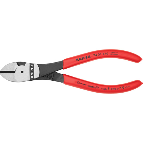 High Leverage Diagonal Cutting Pliers, 6-1/4" L Fastek