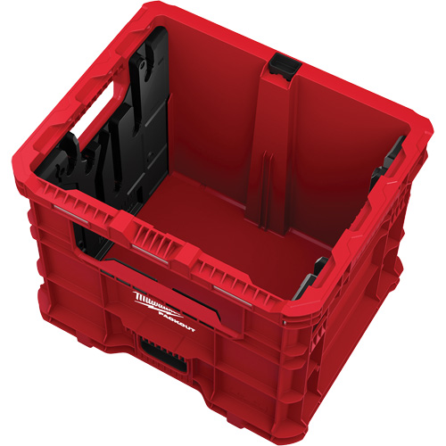 PACKOUT Wire Pulling XL Crate, 15-3/4" x 18-5/8" x 15", Black/Red Fastek