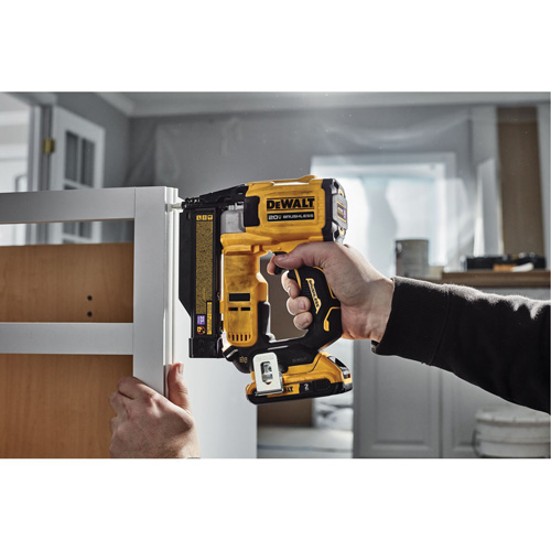 ATOMIC COMPACT SERIES Brushless Cordless 23 Ga. Pin Nailer Kit, 20 V, Lithium-Ion Fastek