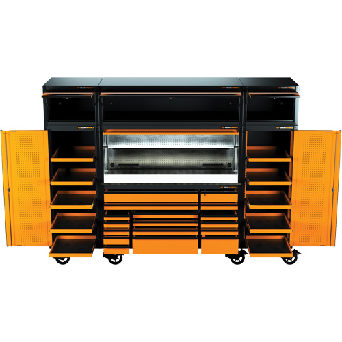 MEGAMOD Mechanics Tool Set in Premium Modular Foam Trays with Tool Storage & Shop Equipment, 1858 Pieces Fastek