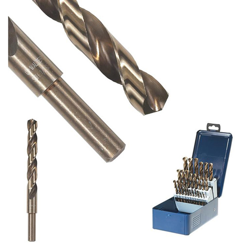 SST+ Reduced Shank Drill Bit, 17/32", High Speed Steel, 4-13/16" Flute, 135° Point Fastek