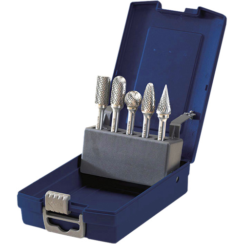 Carbide Burr Production Set, 5 Pieces Fastek
