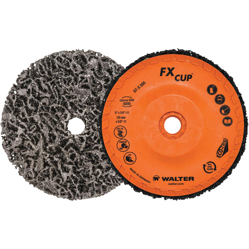 FX Cup Disc, 4-1/2" Dia., Aluminum Oxide Fastek