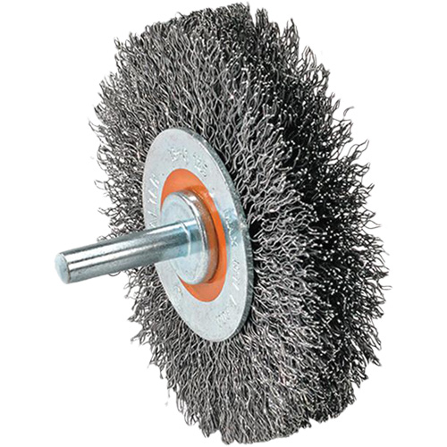 Brosse mont&eacute;e &agrave; fil, Arbre 5/8" Fastek